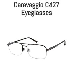 NWT Men's Brown Caravaggio eyeglass frames C427